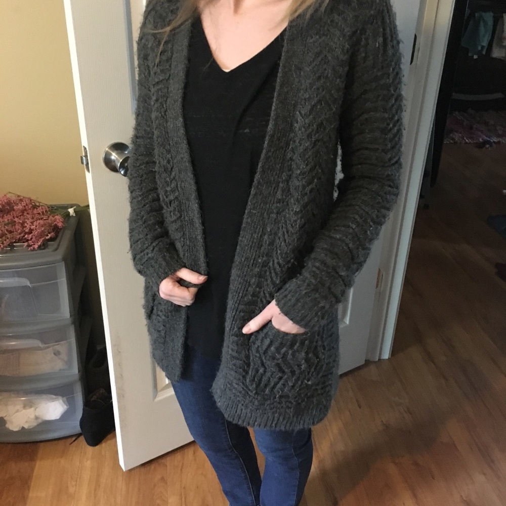 Mossimo Grey Fuzzy Sweater